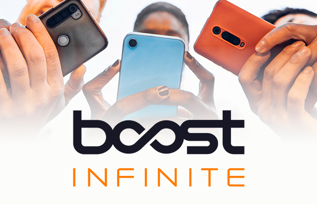 Three Boost Infinite Users with Phones